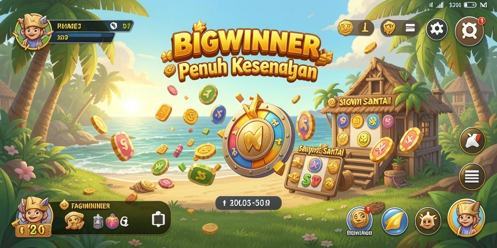 Tangkapan layar menampilkan gameplay santai yang penuh warna.