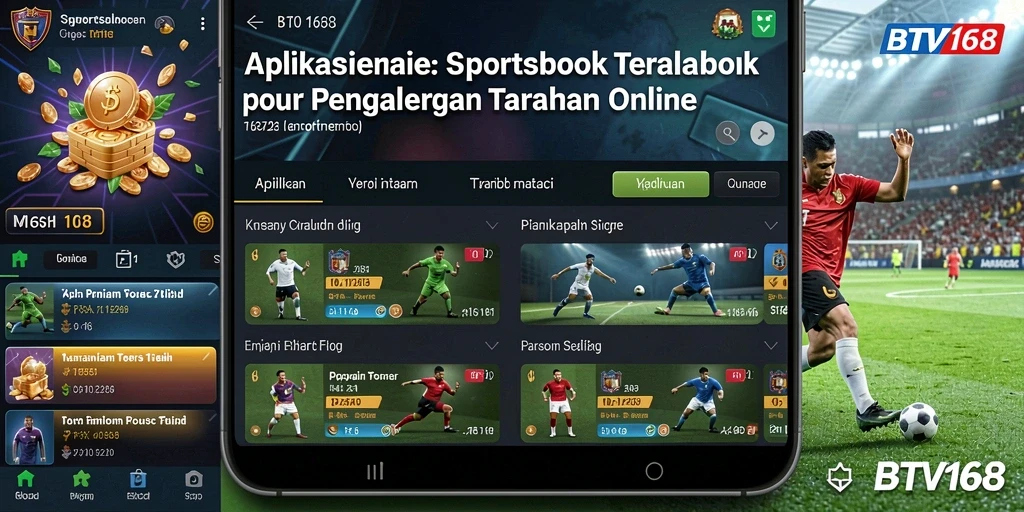 Tampilan antarmuka BTV168 yang intuitif untuk taruhan olahraga.