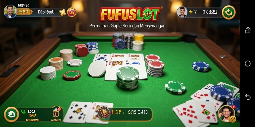 Screenshot FUFUSLOT menunjukkan keseruan gameplay Gaple.
