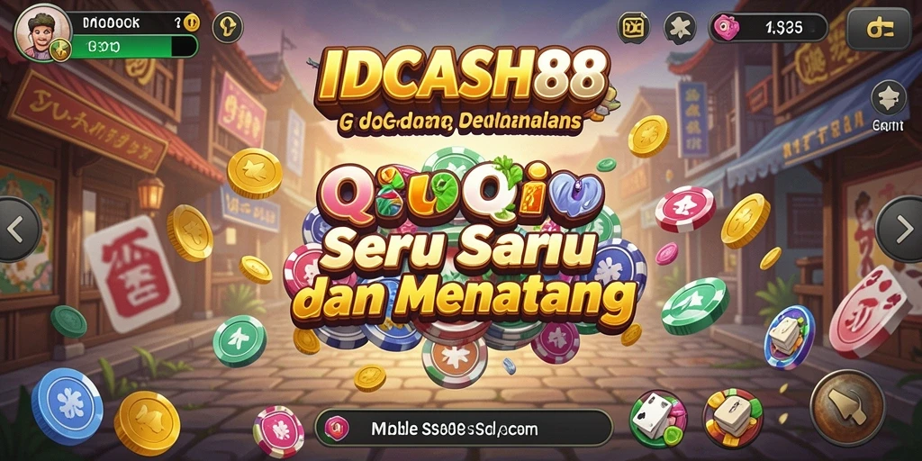 Tampilan gameplay IDCASH88 yang menarik saat bermain QiuQiu.