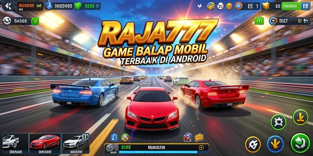 Tampilan luar biasa gameplay balapan di RAJA777.
