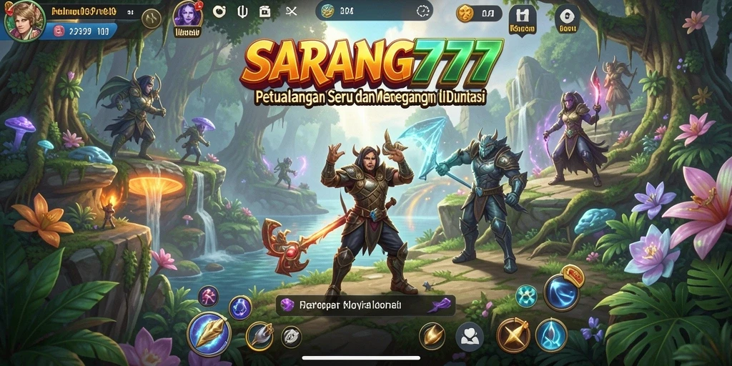Tangkapan layar dari gameplay SARANG777 yang penuh petualangan.