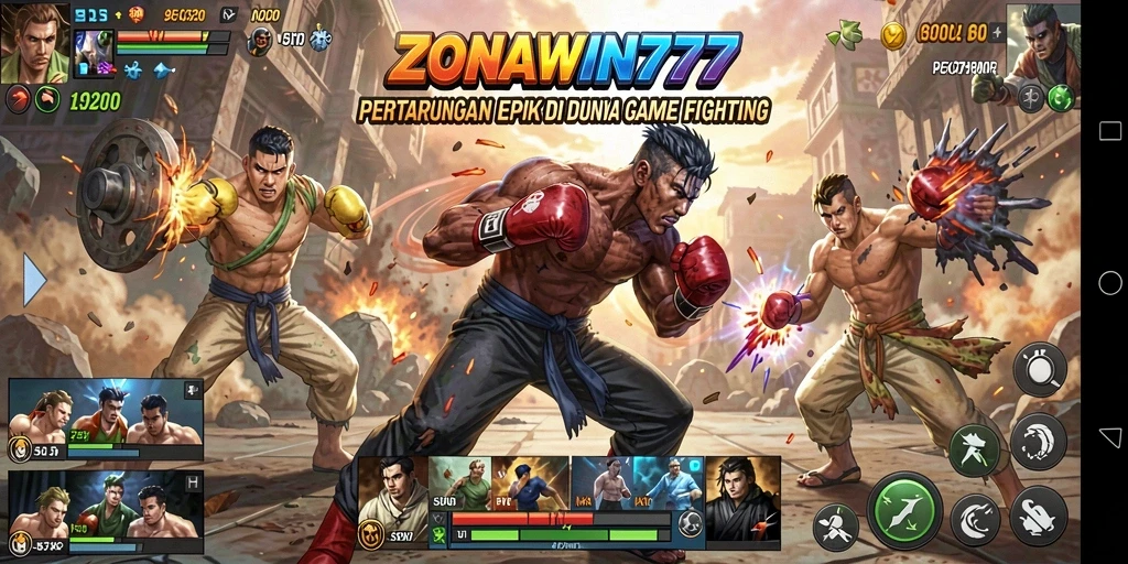 Tampilan seru gameplay ZONAWIN777 dalam pertarungan yang mendebarkan.